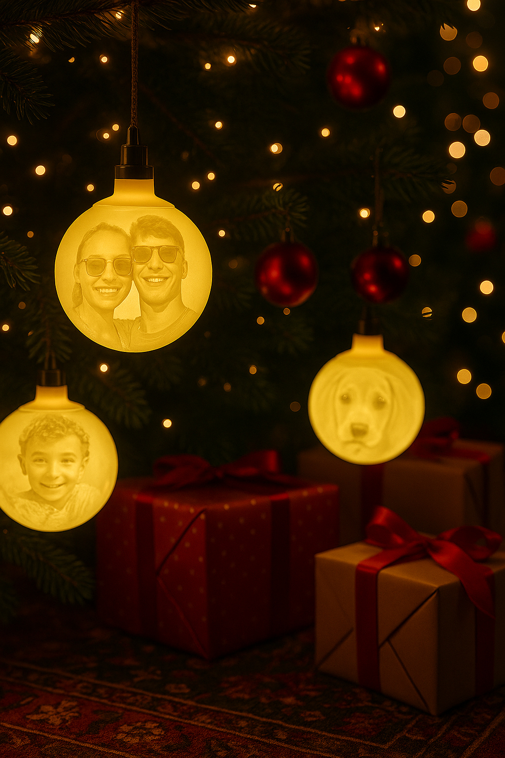 Boule de Noël personnalisée