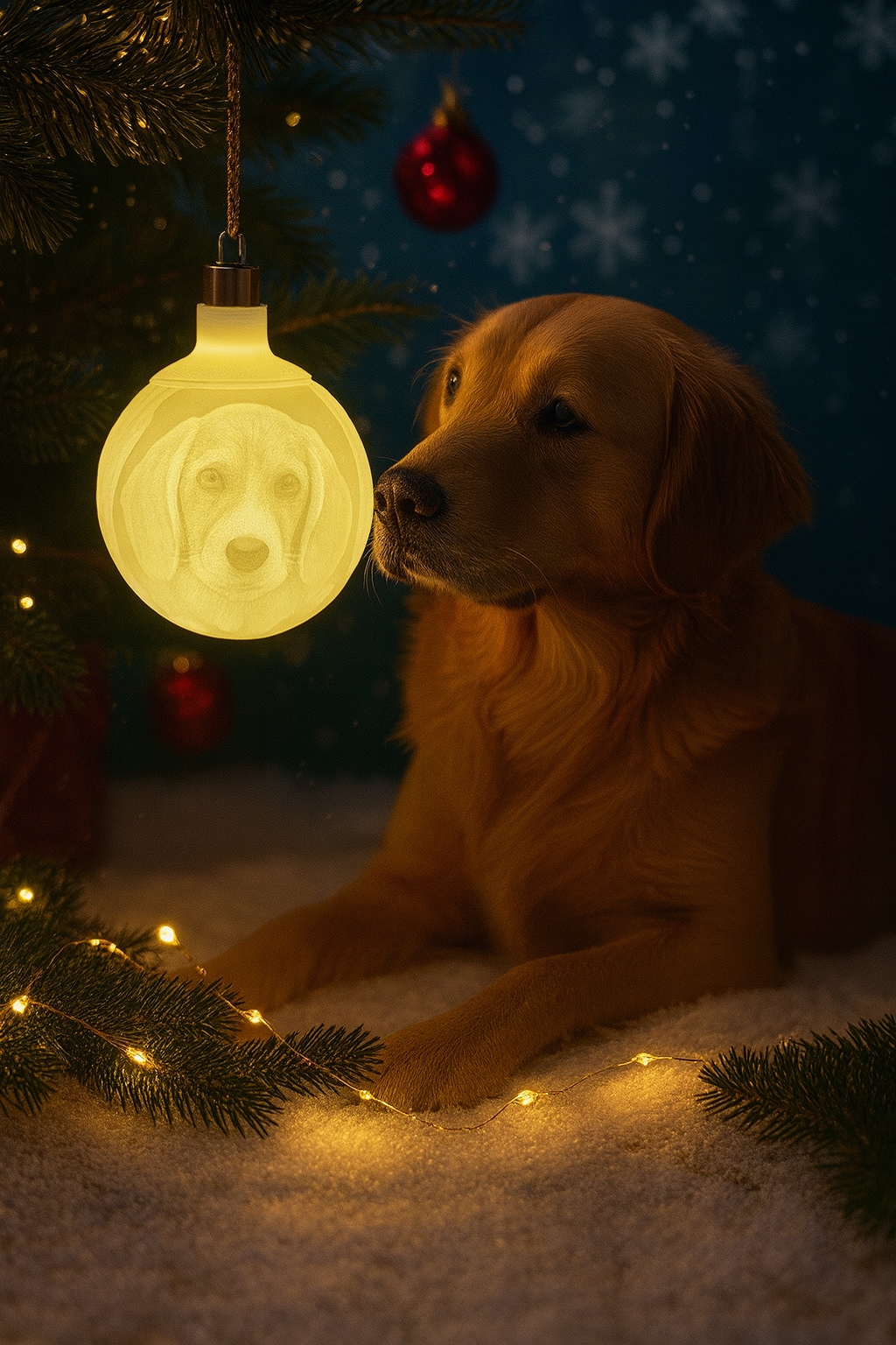 Boule de Noël personnalisée