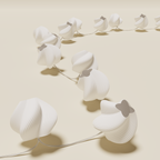 Guirlande Rose Géante