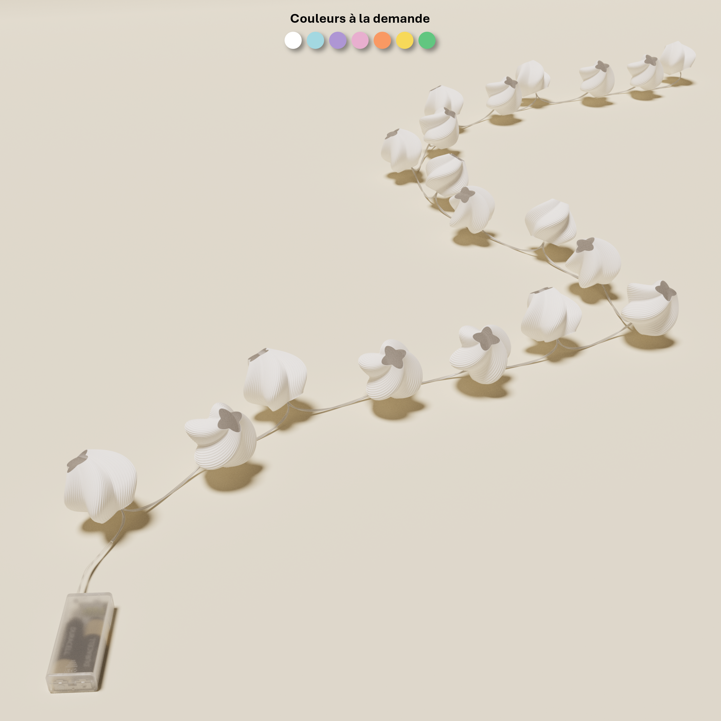 Guirlande Rose Géante