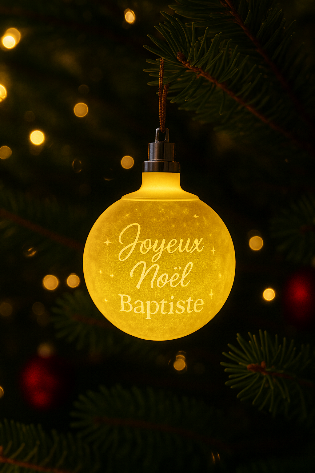 Boule de Noël personnalisée