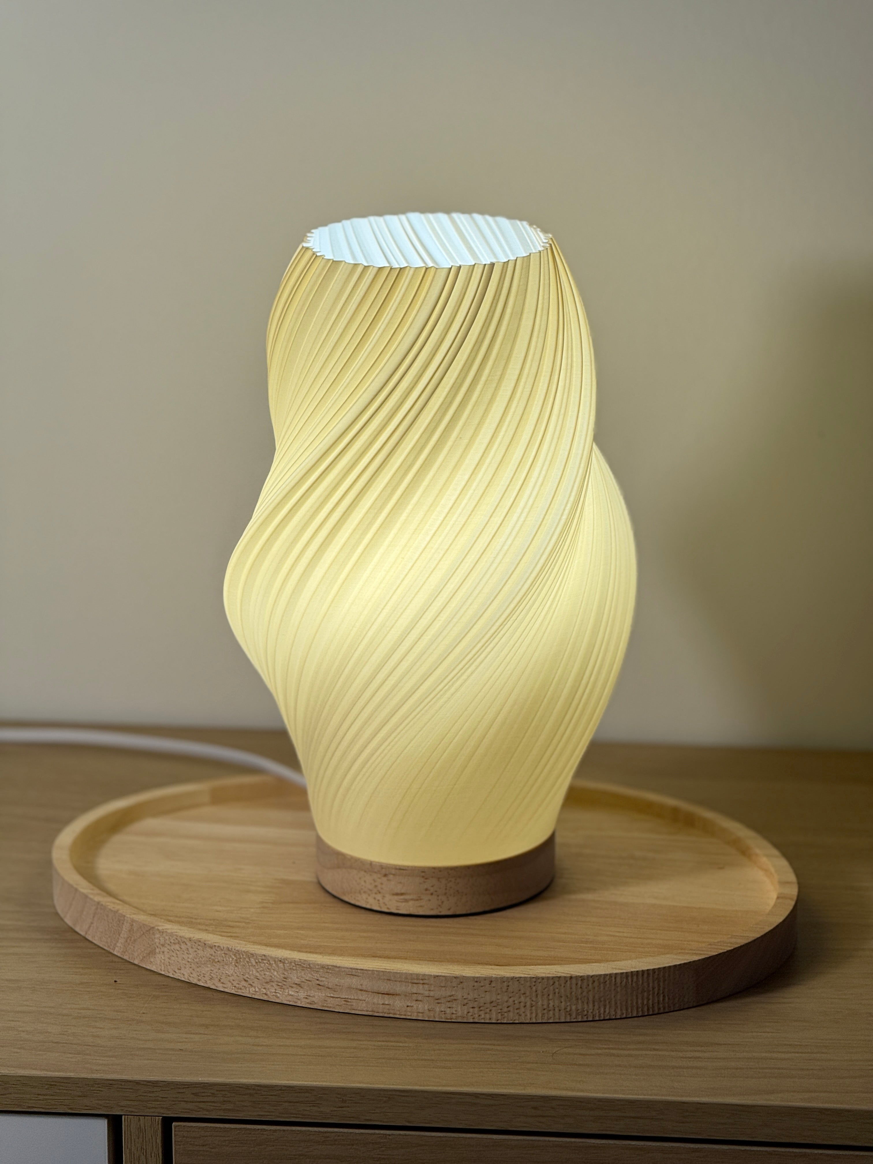 Lampe Iris IMPARFAITE VANILLE