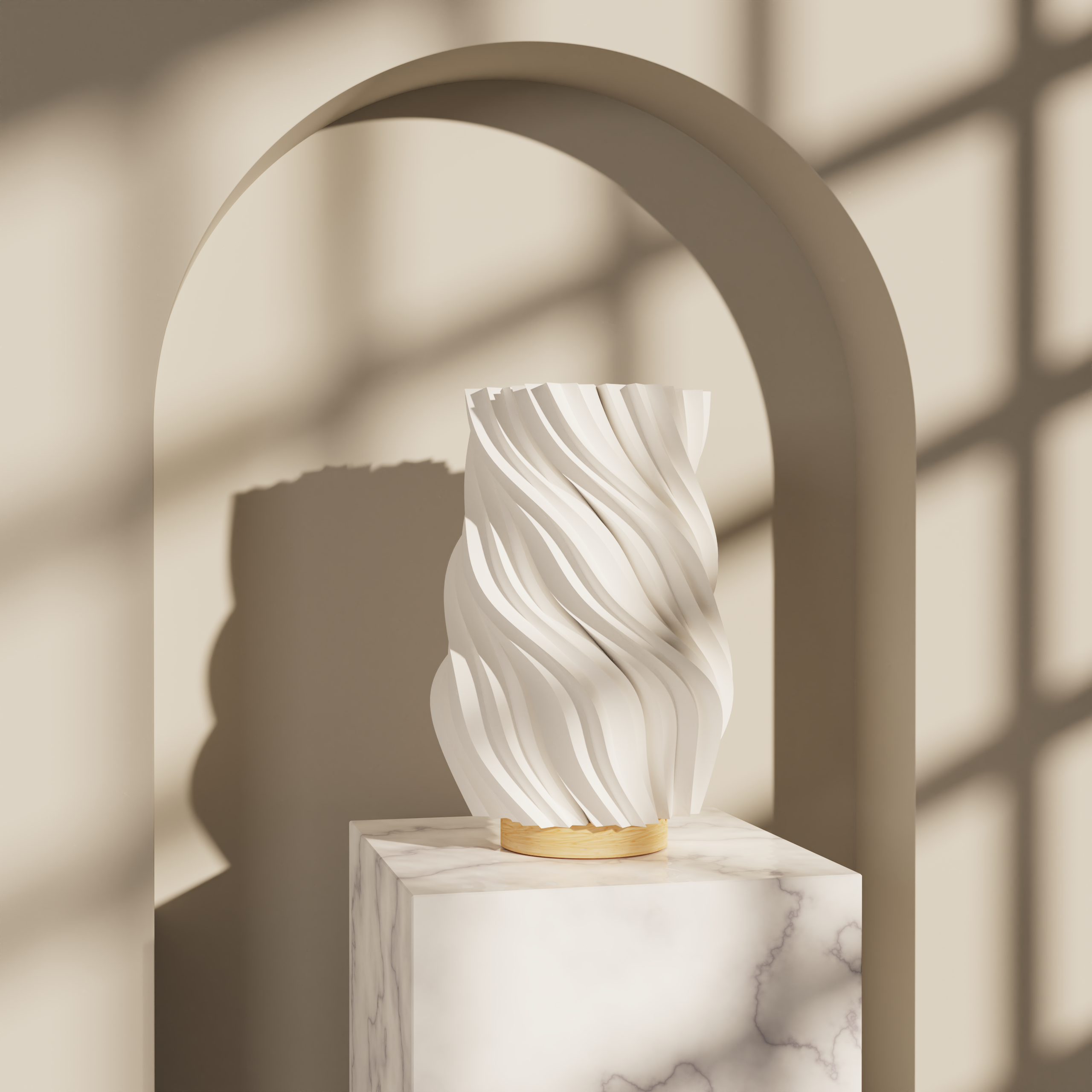 Lampe Torsadée